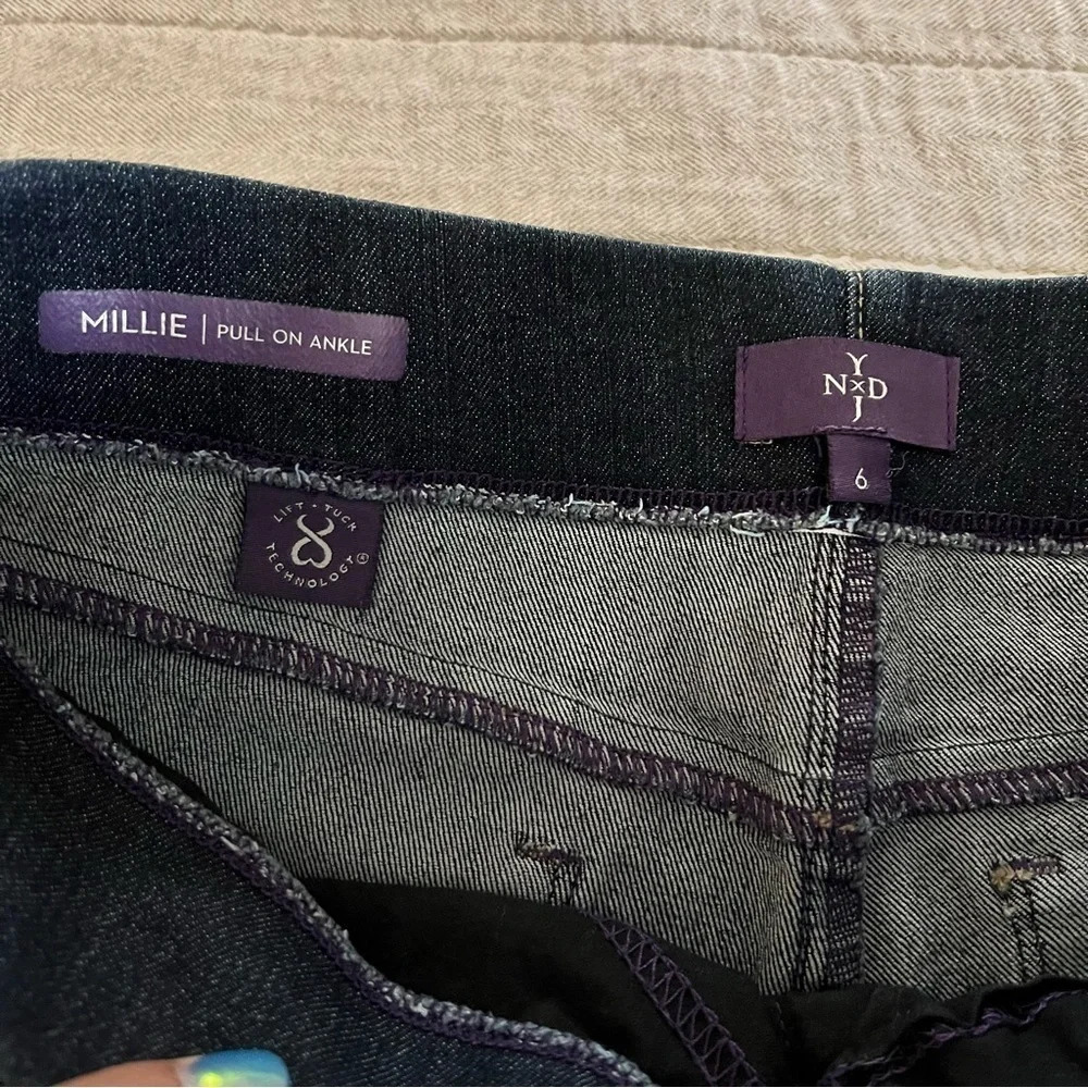 NYDJ Millie Skinny Ankle Pull-On Jeans, Size 6 - Picture 2 of 6
